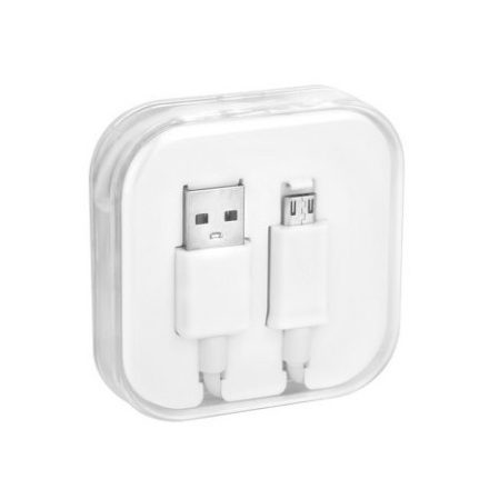 Micro USB kábel 1m fehér dobozban
