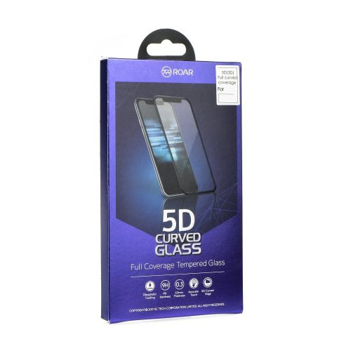 Samsung Galaxy S9 Plus Roar 5D Full Glue teljes kijelzős üvegfólia, fekete kerettel