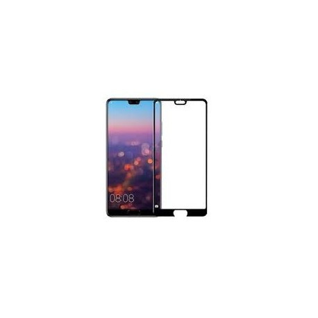 Huawei P20 Pro 5D Full Glue teljes kijelzős üvegfólia, fekete kerettel