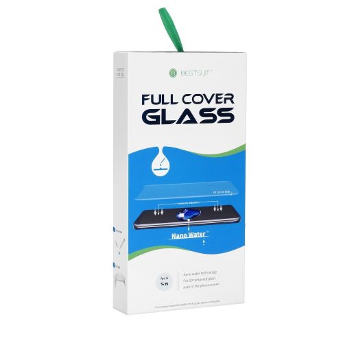 Samsung Galaxy S8+ (S8 Plus) Bestsuit UV Flexible Hybrid Glass rugalmas kijelzővédő üvegfólia UV ragasztóval, átlátszó
