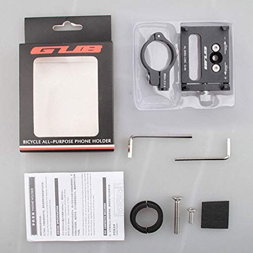 GUB kerékpártartó mobiltelefonhoz G85 alumínium, fekete