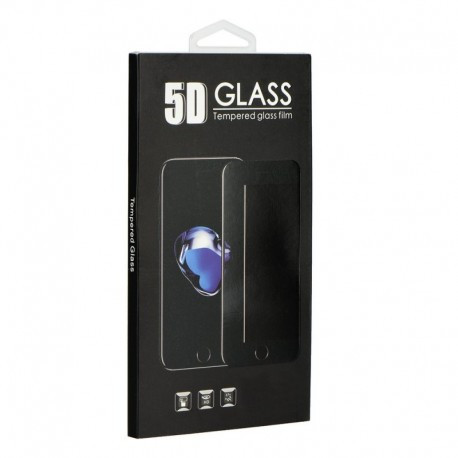Huawei P30 5D Full Glue teljes kijelzős üvegfólia, fekete kerettel
