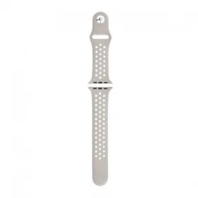 Apple Watch 38/40mm Sport szilikon okosóra szíj, Szürke