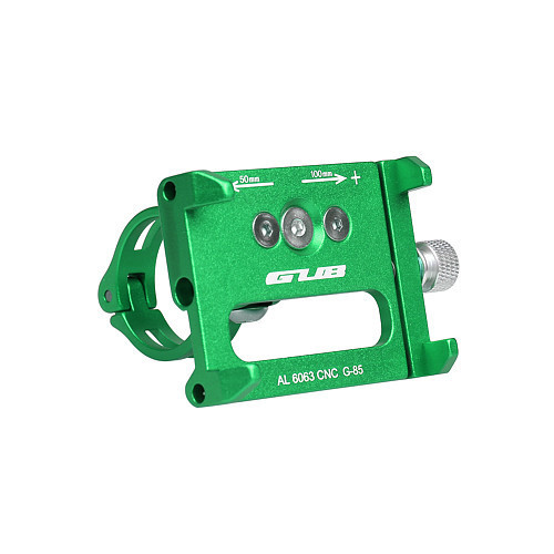 GUB kerékpártartó mobiltelefonhoz G85 alumínium, zöld