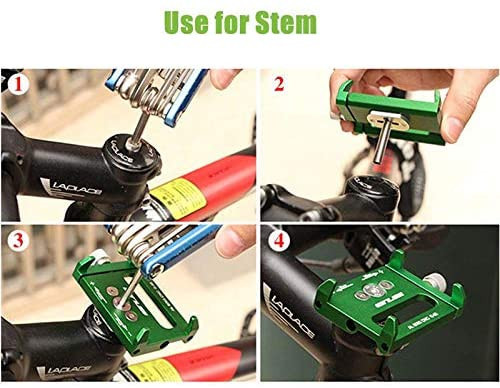 GUB kerékpártartó mobiltelefonhoz G85 alumínium, zöld