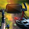 Kerékpárra, robogóra kormányra szerelhető állítható vízálló zipzáros zárt telefontartó (15