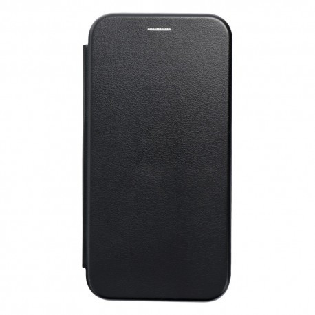 Samsung Galaxy A21s Forcell Elegance oldalra nyíló elegáns műanyag telefontok, Fekete