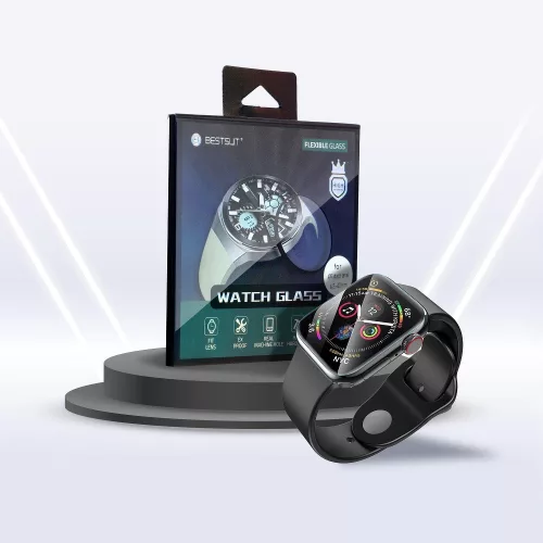 Apple Watch 4-6 / SE (40mm) Bestsuit Flexible Hybrid Glass okosóra kijelzővédő üvegfólia, flexibilis,,,  - , Átlátszó