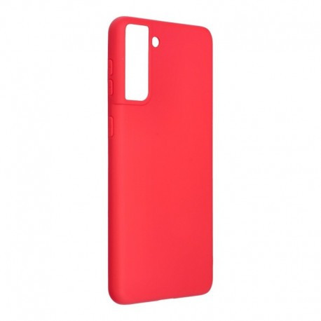 Samsung Galaxy S21 Plus Forcell színes szilikontok, piros