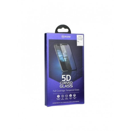 Samsung Galaxy A12 Roar 5D Full Glue teljes kijelzős üvegfólia, fekete kerettel