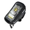 Wild Man E1 biciklis / kérekpáros kormányra szerelhetó vízálló táska, telefontartó 1L, 18X9X7cm fekete