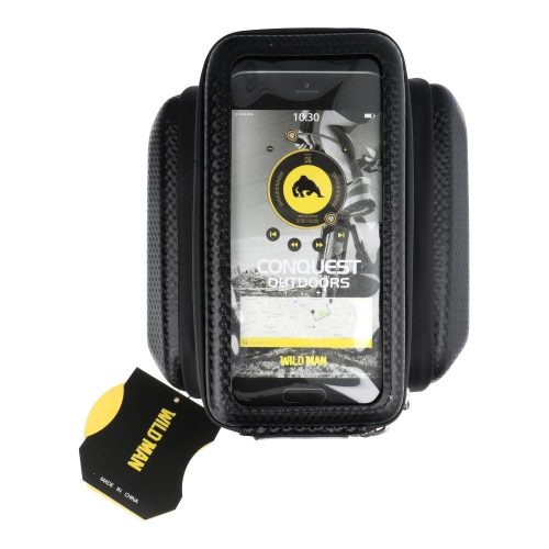 WILDMAN utazótáska kerékpárvázra cipzárral E6S 1,2L (4"-7") fekete