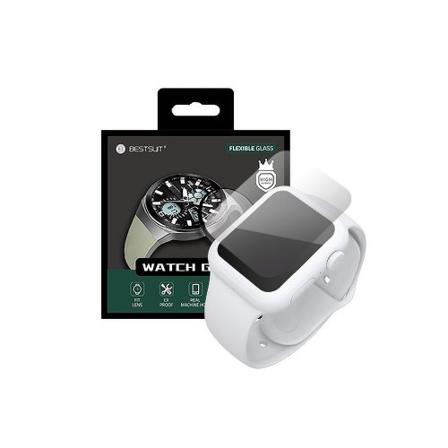 Samsung Galaxy Watch 4 Classic 46mm Bestsuit Flexibilis, Hibrid Üvegfólia, fekete kerettel
