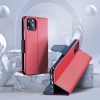 Xiaomi Poco M4 Pro 5G Fancy Book oldalra nyíló flip telefontok, Piros/Sötétkék