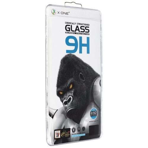 Samsung Galaxy S22 Ultra X-One 3D Full Cover ujjlenyomat kompatibilis teljes kijelzős üvegfólia, Fekete keret