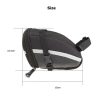 Sahoo kerékpáros táska 0,6L, 15 x 10.5 x 8 cm, nyereg alá rögzíthető, Fekete