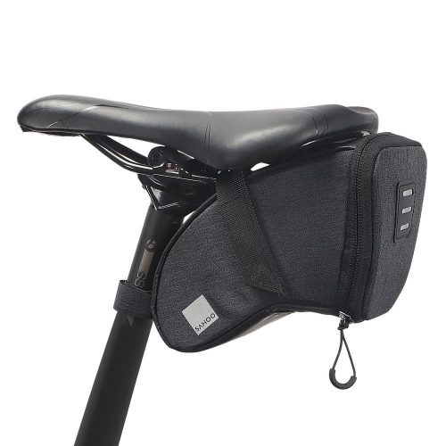 Sahoo kerékpáros táska 1L, 20 x 9 x 10.5 cm, nyereg alá rögzíthető, Fekete