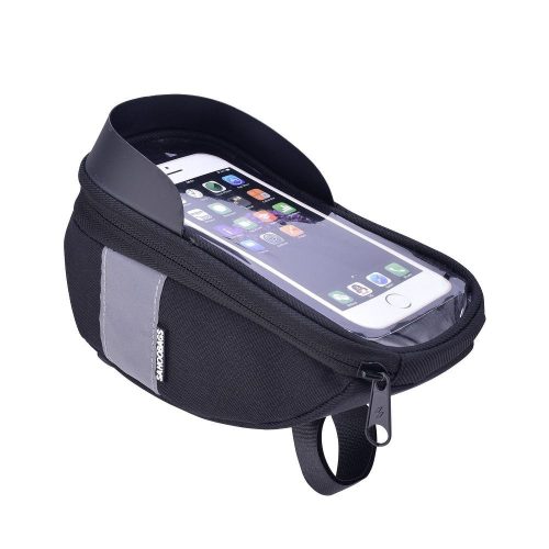 Sahoo kormányra rögzíthető kerékpáros táska és telefontartó, 1,5L - 112003, Fekete