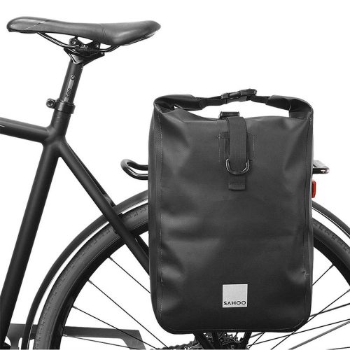 Sahoo csomagtartóra rögzíthető kerékpáros táska, 10L - 142096, Fekete