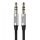 Baseus Yiven audio kábel 1m (CAM30-BS1), Ezüst/Fekete