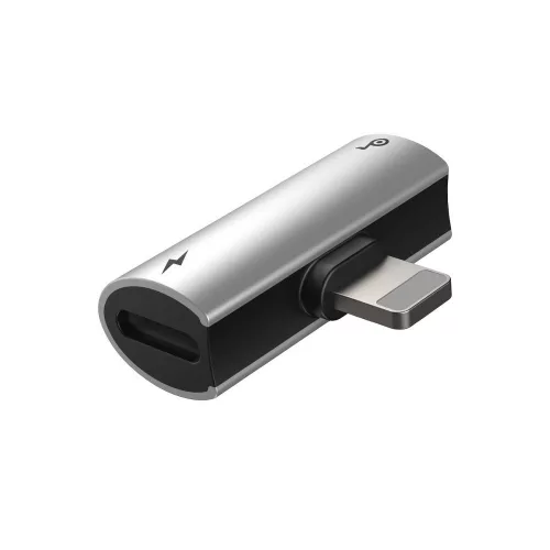 Baseus L46 audio adapter Lightning / 2x Lightning port (CAL46-S1), Ezüst/Fekete