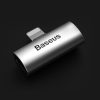Baseus L46 audio adapter Lightning / 2x Lightning port (CAL46-S1), Ezüst/Fekete
