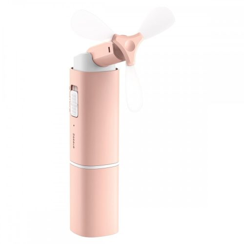 Baseus Square hordozható, összecsukható ventilátor, rózsaszín