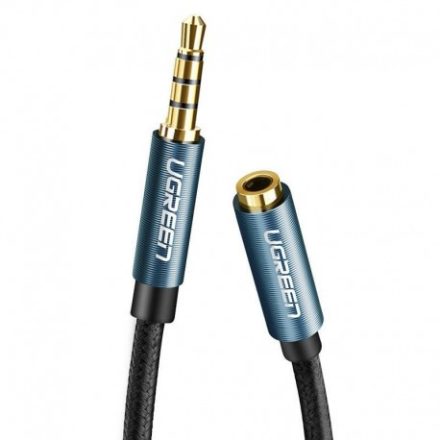 Ugreen 3,5mm hosszabbító audió kábel, 2m, (apa/anya) kék/fekete