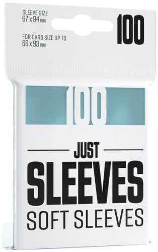 Gamegenic: Just Sleeves - Soft Sleeves (67 x 94 mm) 100 db-os, Clear kártyatartó