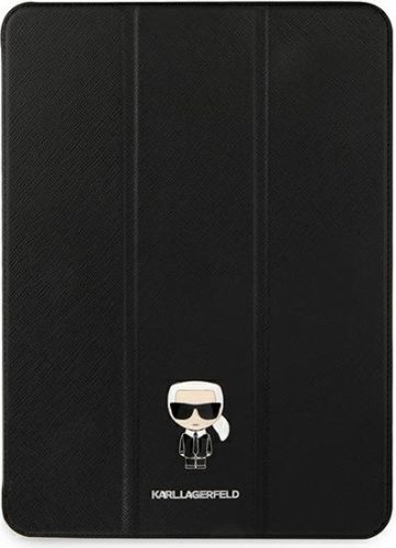 Apple iPad Pro 12.9 2020/2021/2022 Karl Lagerfeld Saffiano Karl Iconic tablet tok, Fekete