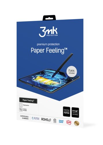 Apple iPad 10.2 2019/2020/2021 3MK PaperFeeling tablet kijelzővédő fólia, Átlátszó