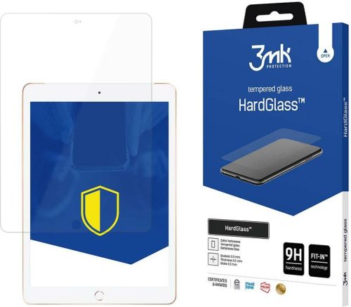 Apple iPad 10.2 2019/2020/2021 3MK HardGlass tablet üvegfólia, Átlátszó