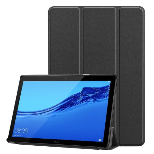 Huawei Mediapad T5 10.1 Tech-Protect Smartcase tablet tok, Fekete