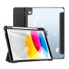 Apple iPad 10.9 2022 (10 gen) Dux Ducis Toby tablet tok, Fekete