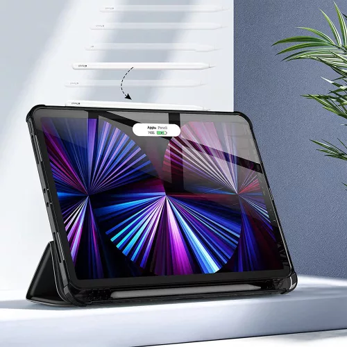 Apple iPad Pro 12.9 2020/2021/2022 Tech-Protect Sc Pen Hybrid tablet tok, Fekete