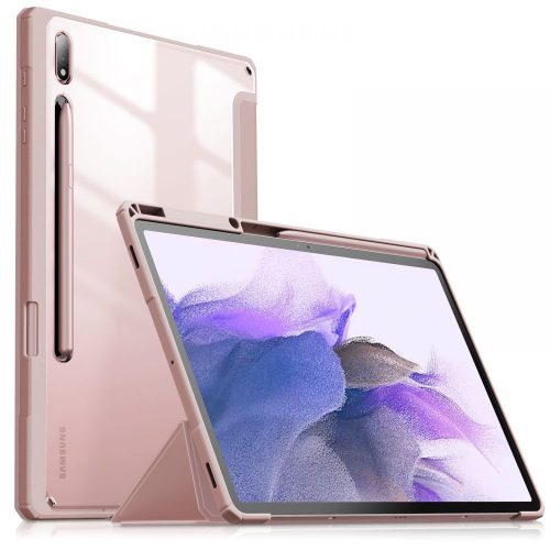 Samsung Galaxy Tab S7 FE 5G 12.4 Infiland Crystal tablet tok, Rózsaszín