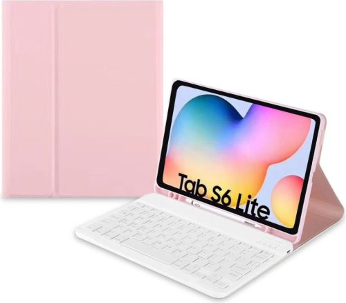 Samsung Galaxy Tab S6 Lite 10.4 2022/2020 Tech-Protect tablet tok billentyűzettel, Rózsaszín