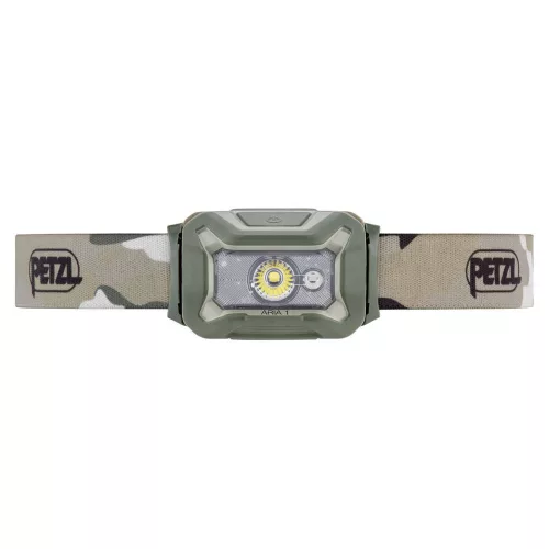 Petzl Aria 1 - LED fejlámpa, 350lm, RGB, zöld/camo