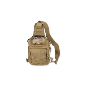 MFH Shoulder Bag Molle - katonai válltáska, világosbarna