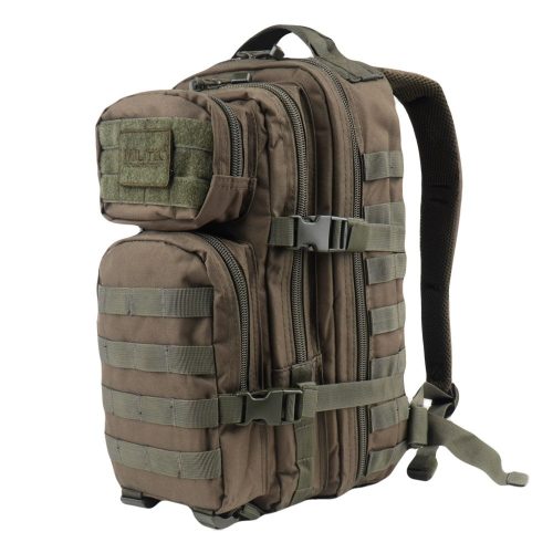 Mil-Tec Small Assault - túrahátizsák, 20L (42 x 20 x 25 cm), zöld