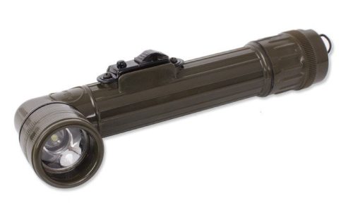 Mil-Tec Angle Flashlight 2AA Halogen - katonai zseblámpa, zöld