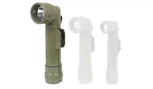 Mil-Tec Angle Flashlight R20 - LED zseblámpa, zöld