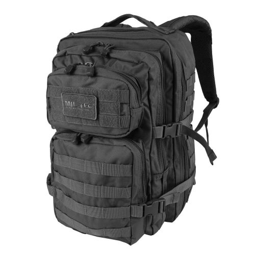 Mil-Tec Large Assault - túrahátizsák, 36L (51 x 29 x 28 cm), fekete