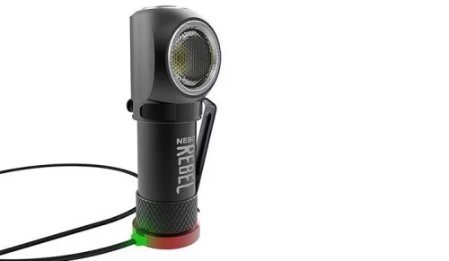 Nebo Rebel - 2 az 1 ben USB zseblámpa és fejlámpa, 600lm, fekete