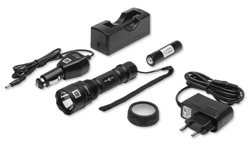 Mactronic Black Eye Rechargeable - újratölthető elemlámpa, 420lm, fekete