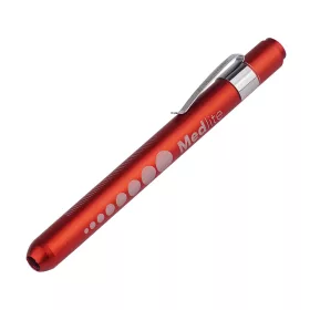   Mactronic Medical Penlight Flashlight MedLit - elemlámpa orvosi és egészségügyi alkalmazásokhoz, 4000K, 10lm, piros