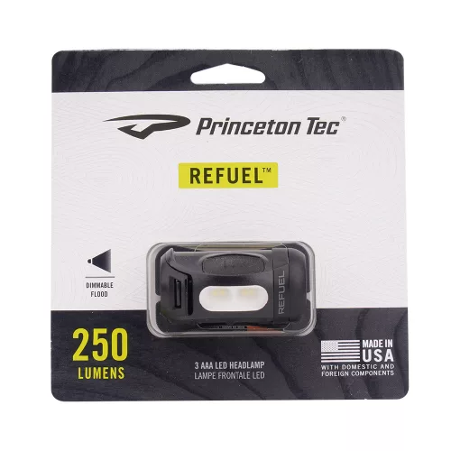 Princeton Tec Refuel 250 - fejlámpa, 250lm, fekete