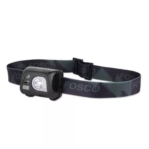 Fosco Industries Tactical - fejlámpa, 140lm, fekete
