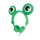 Setty Froggy vezetékes sztereó fejhallgató zöld békás