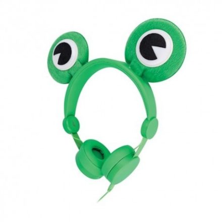 Setty Froggy vezetékes sztereó fejhallgató zöld békás